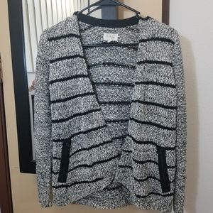 Lou & Grey drape front striped cardigan XSP